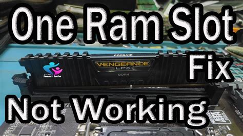 one ram slot not working